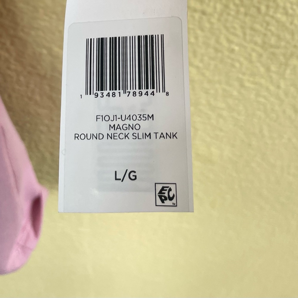 Eileen Fisher- “Round Neck Slim Tank” In Magnolia- Size Large NWT! - Picture 8 of 8